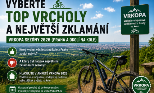 Vyberte TOP vrcholy a největší zklamání VRKOPA sezóny 2026 (Praha a okolí na kole)